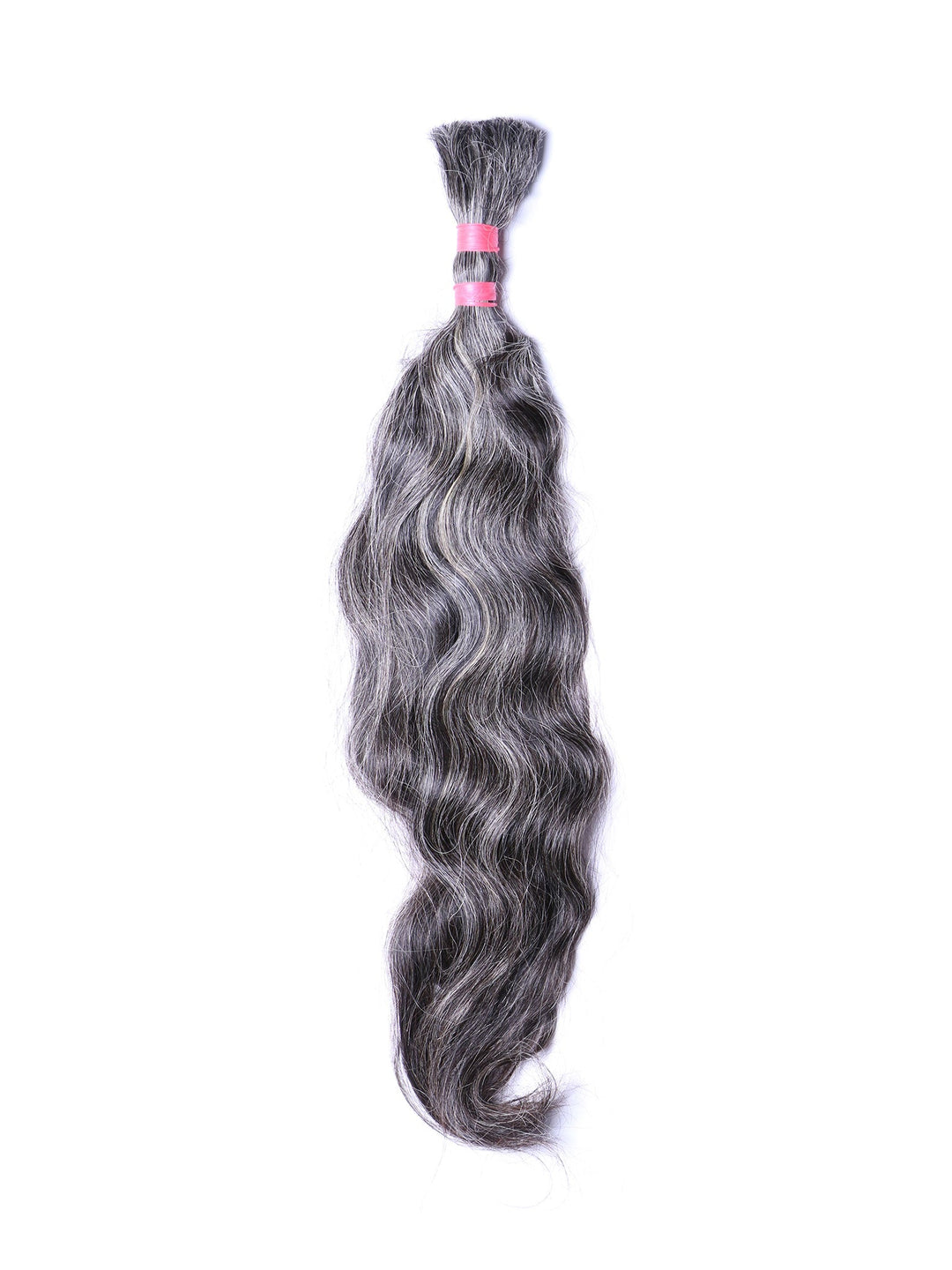 Indique Gray Wavy Braiding Hair Bulk Hair