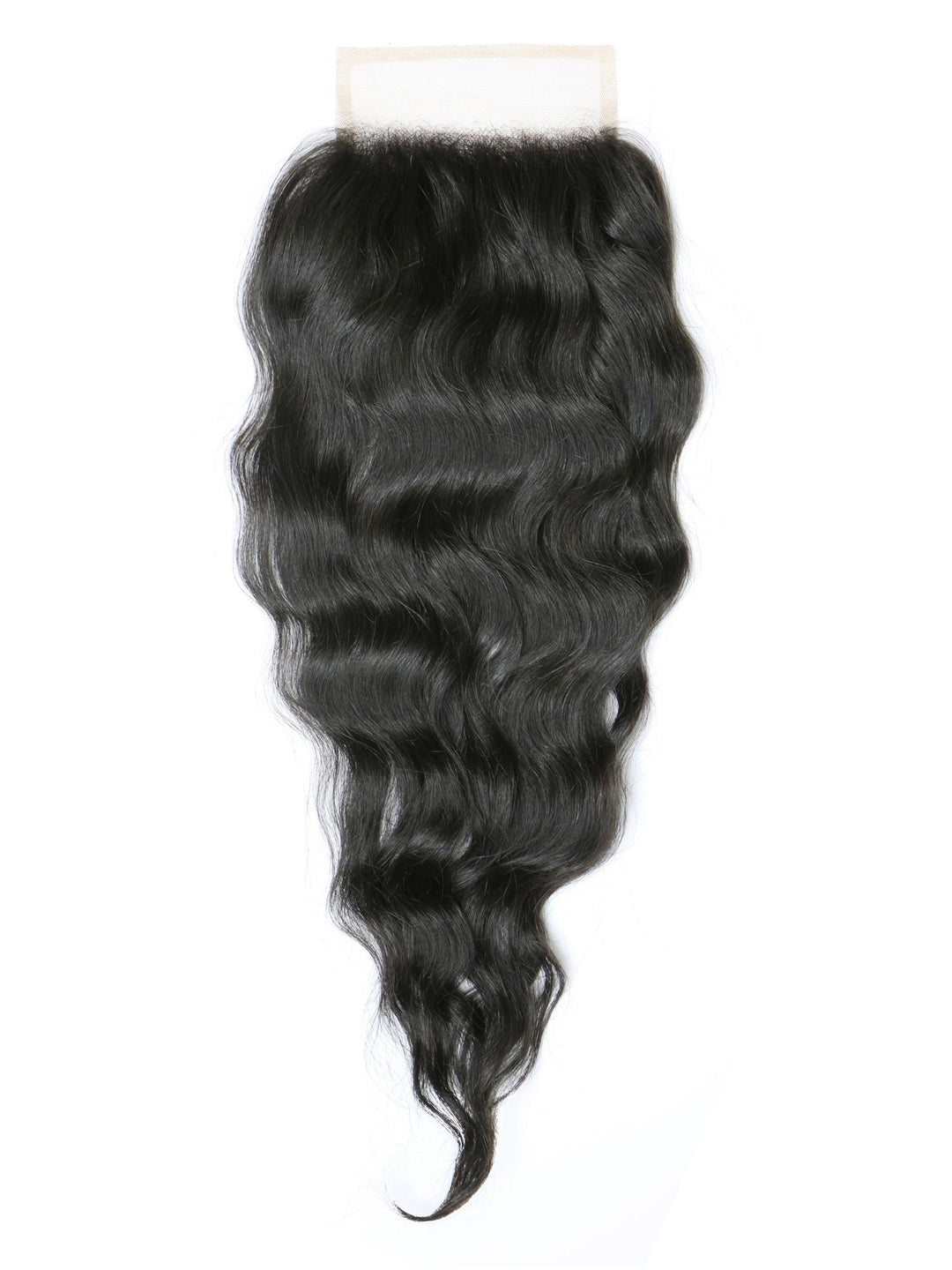 Indique Natural Wavy Closure 5x7 Natural Black Human Hair